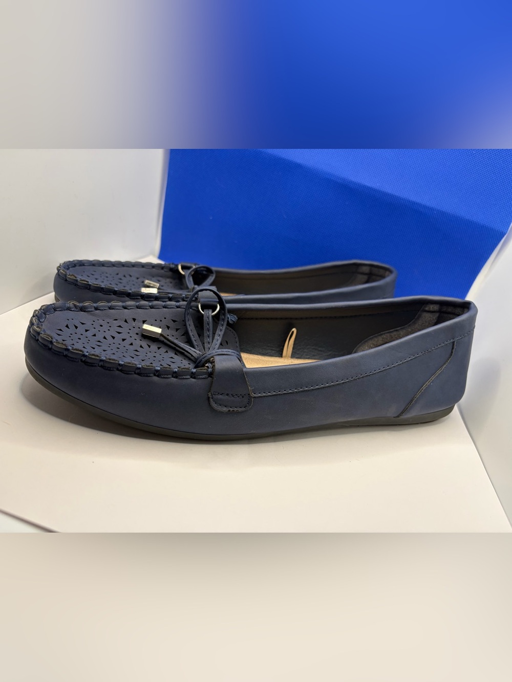 Harborsides Memory Foam Loafers - Women’s Size 10W - Navy Blue - Picture 7 of 7